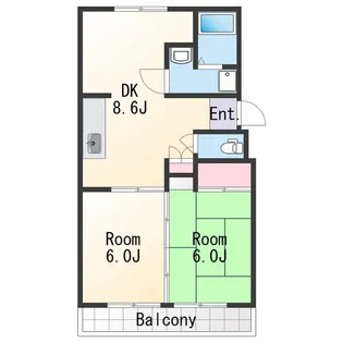 コープ砂山【2階】の間取り