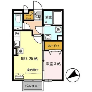 ハイツ グラース【1階】の間取り