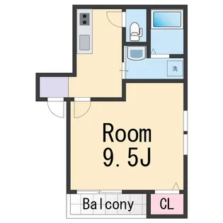 フジパレス和歌山駅南Ⅱ番館【1階】の間取り