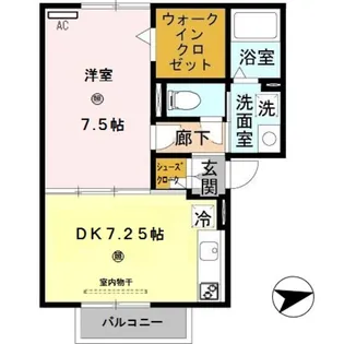 ヴィヴレ堀川【2階】の間取り