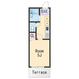 1Kの間取り画像