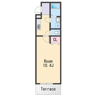 1Kの間取り画像