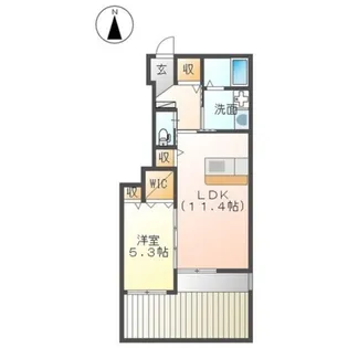 プランドールM&N.Ⅱ【1階】の間取り