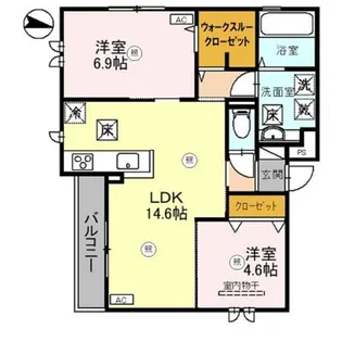 D−ROOM尾崎丁【1階】の間取り