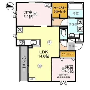 D−ROOM尾崎丁【3階】の間取り