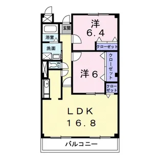 グランド・メール【2階】の間取り