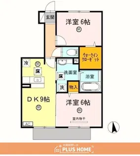 シンフォニーⅤ B棟【1階】の間取り