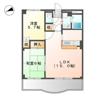 ラフォーレ21【1階】の間取り