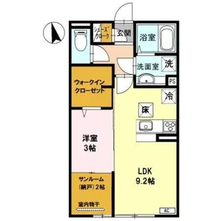 D−room SENZU【1階】の間取り