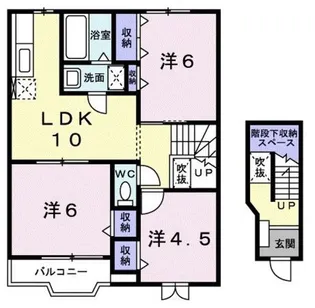 エピナールⅡ【2階】の間取り