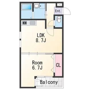 AXIS 壱番館 【3階】の間取り