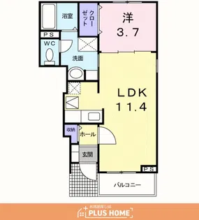 ラフィナート Ⅰ【1階】の間取り