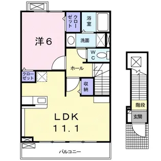 ペスカ・砂山【2階】の間取り