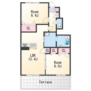 シャーメゾンNANRYU A【1階】の間取り