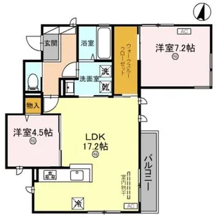 D−ROOM和歌山黒田Ⅱ【3階】の間取り