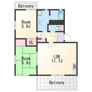 グラン・ファーム【2階】の間取り