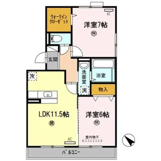 D−Farm加納【1階】の間取り