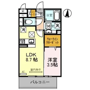 サンライズ湊Ⅱ【2階】の間取り
