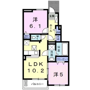 サーム・ヴェリテ Ⅱ【1階】の間取り