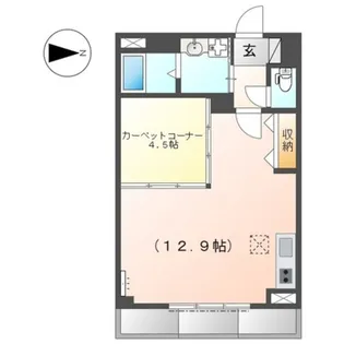 プリオール紀伊【1階】の間取り