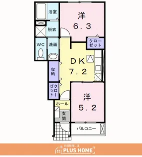 シャイニング・ベル Ⅱ【1階】の間取り