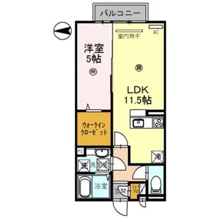 ラズベリー荘【2階】の間取り
