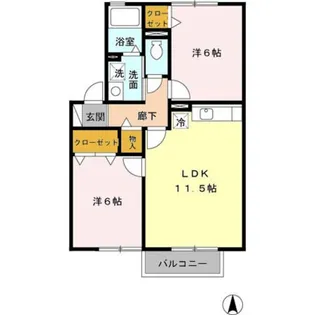 グラン・コンフォール C棟【2階】の間取り
