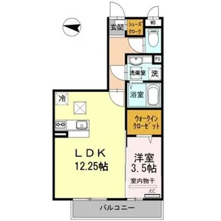 sereno 黒田【1階】の間取り