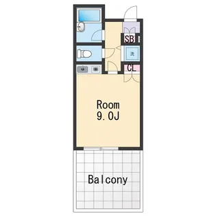 シャルマンフジ中之島弐番館【1階】の間取り