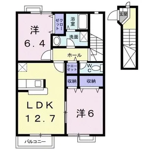 プロメナーデ名草【2階】の間取り