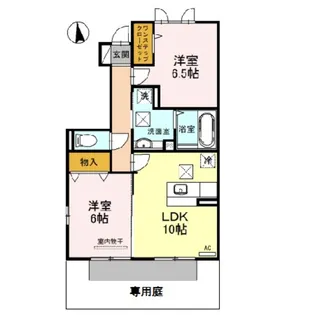 D−roomシルクマムB【1階】の間取り