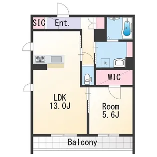 アリエス十三番丁【4階】の間取り