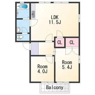 ラ.サルデーヌ【1階】の間取り