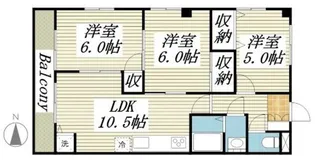 アメニティ松ヶ丘【3階】の間取り