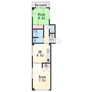 マンション寿藤 黒田【1階】の間取り