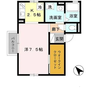 カルム・ロジュマンⅡ【2階】の間取り