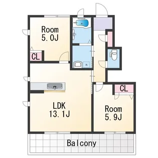フローラル・アイⅡ【1階】の間取り