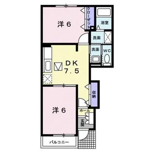 プラシード【1階】の間取り