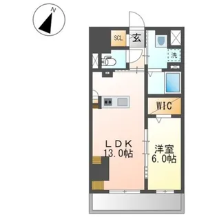 ワシンレジデンス【2階】の間取り