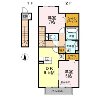 メゾン ルミエール【2階】の間取り