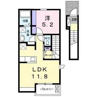 ルピエ中島【2階】の間取り