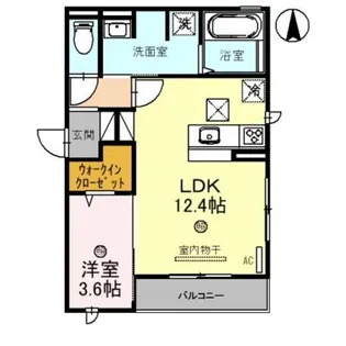 D−ROOM北田辺丁【1階】の間取り