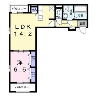 プラージュ【3階】の間取り