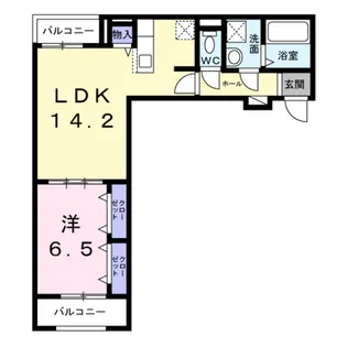 プラージュ【3階】の間取り