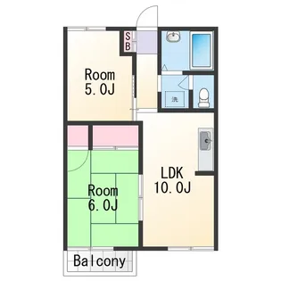ファミリーハイツⅠ【2階】の間取り