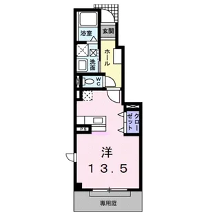 イーストパーク Ⅰ【1階】の間取り