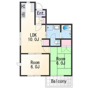 ガーデンコート中之島 A棟【1階】の間取り