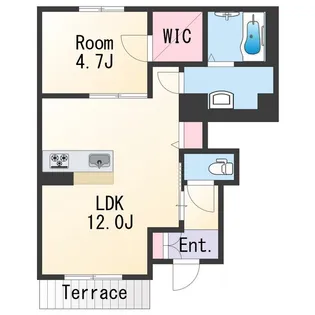 1LDKの間取り画像