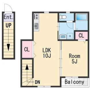 TJ島橋西ノ丁【2階】の間取り