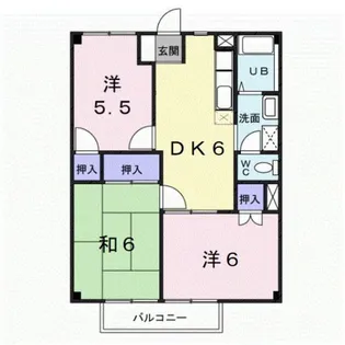 プロムナード菖蒲Ⅰ【2階】の間取り